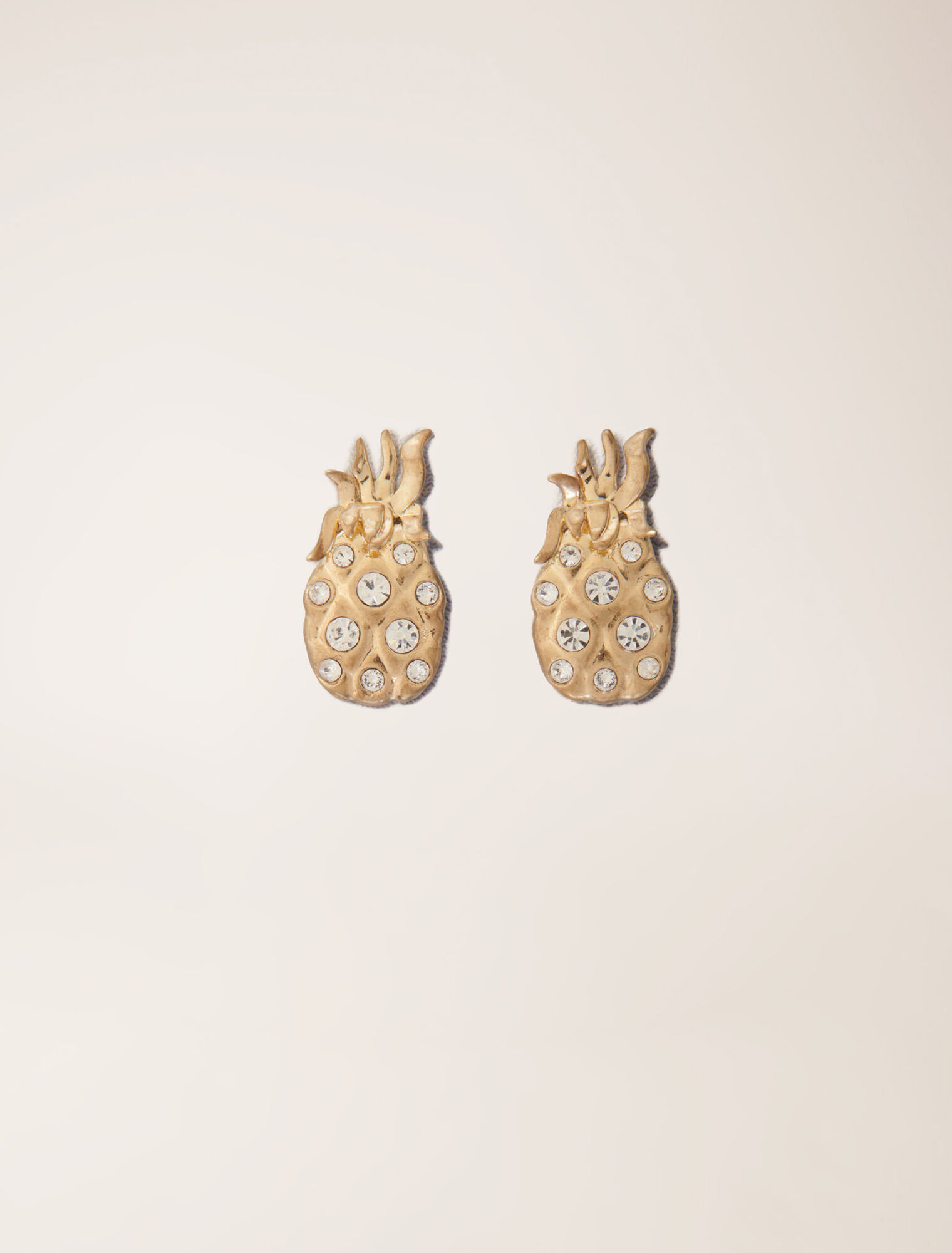 Boucles d'oreilles ananas à strass