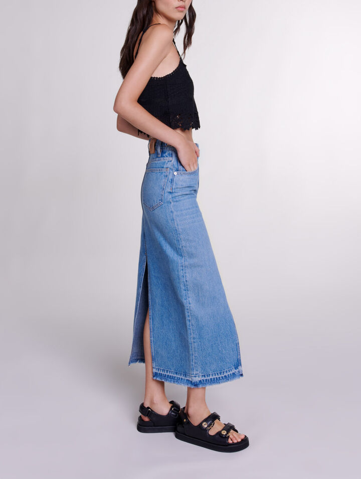 Guipure crop top
