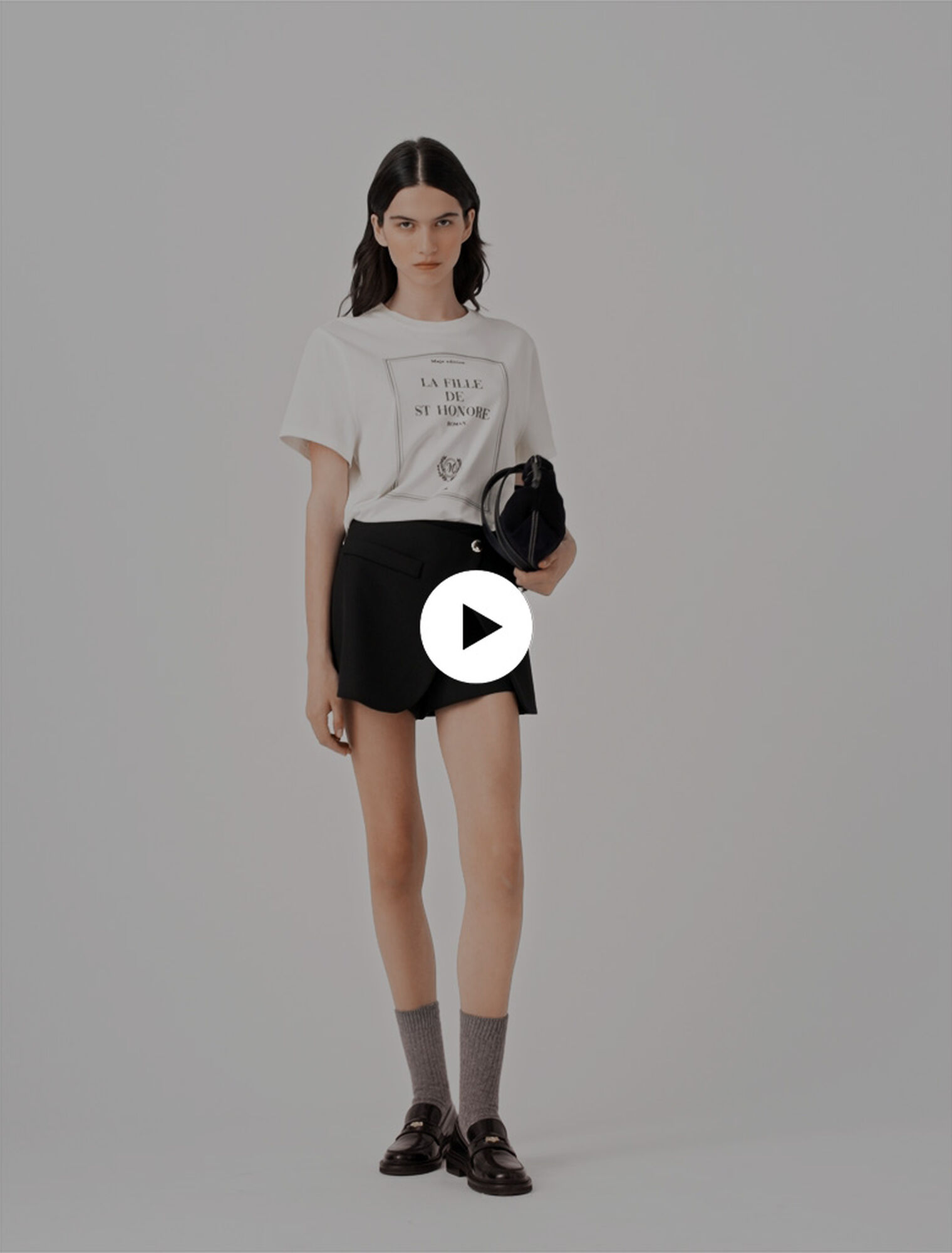 Layered-effect suit shorts