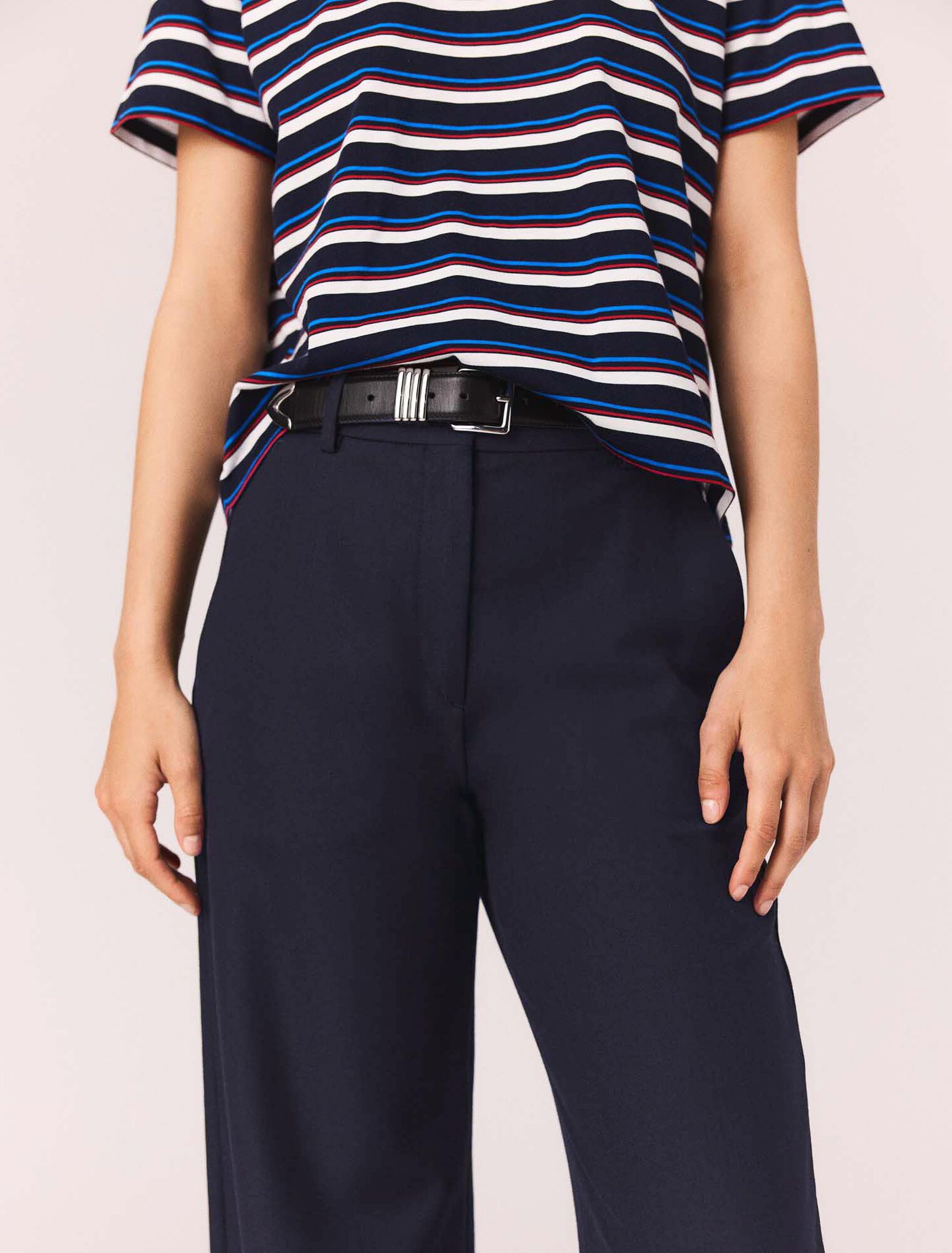 Pantalon de tailleur avec pli