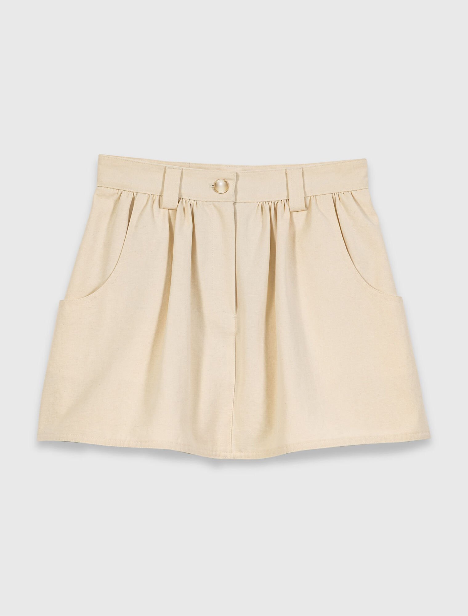 Short trompe l'&oelig;il en coton