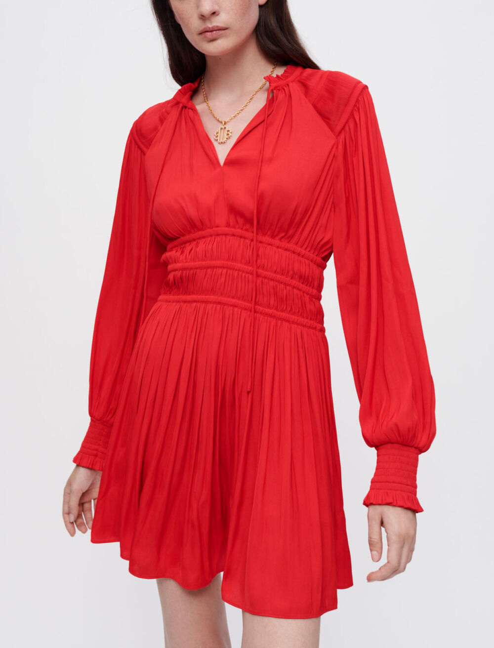 Robe ruffle maje cheap