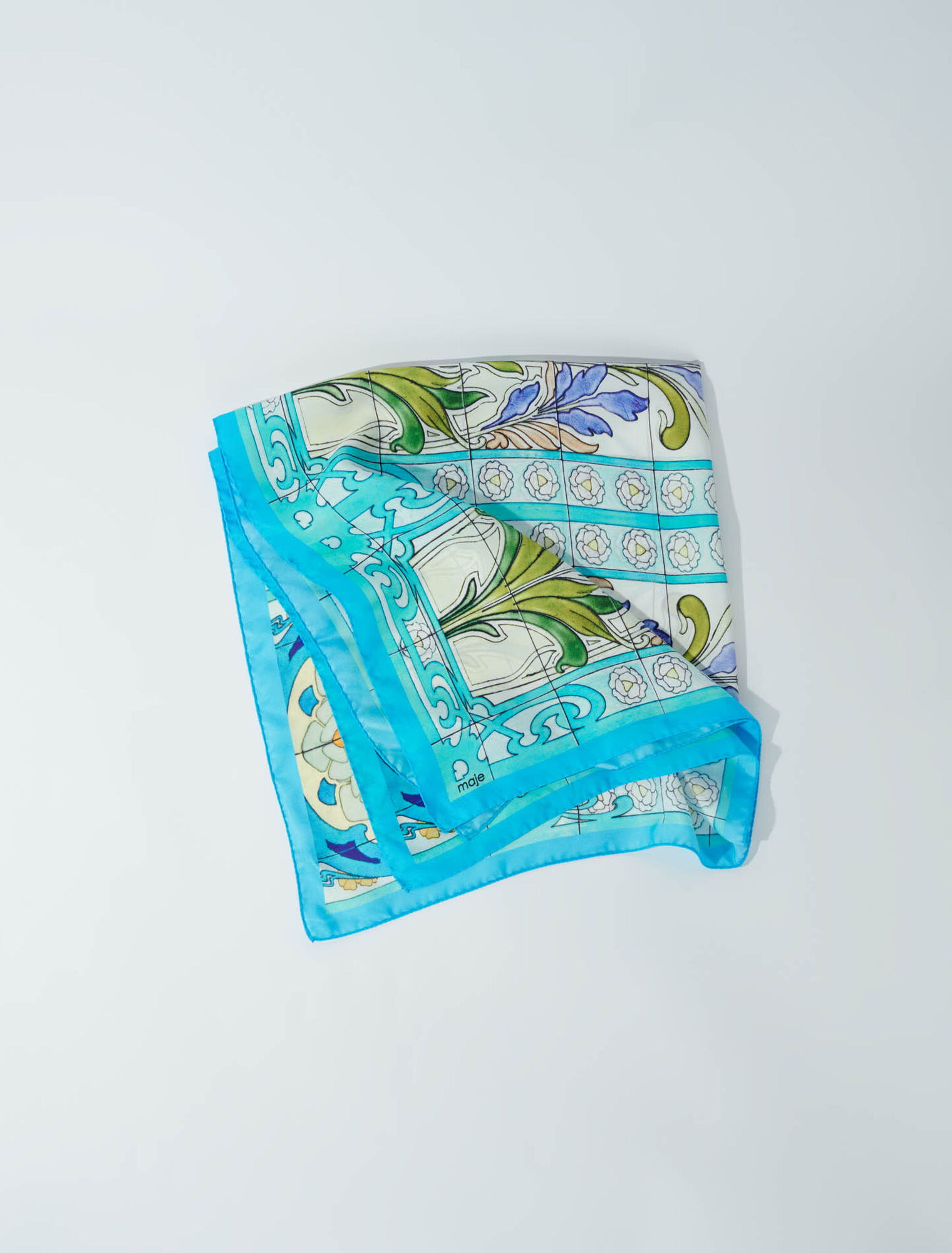 Foulard en soie imprimé Mozaïque