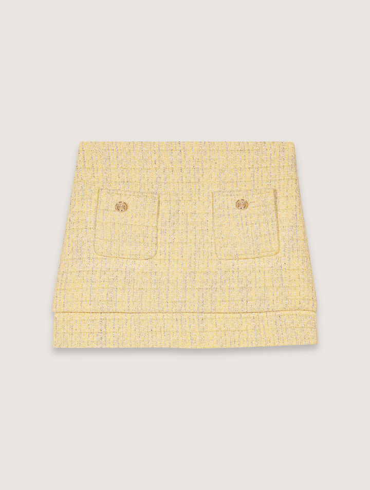 Mini-jupe en tweed