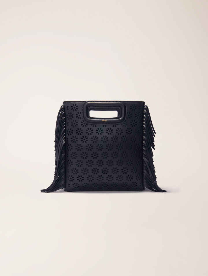 Perforated leather M bag