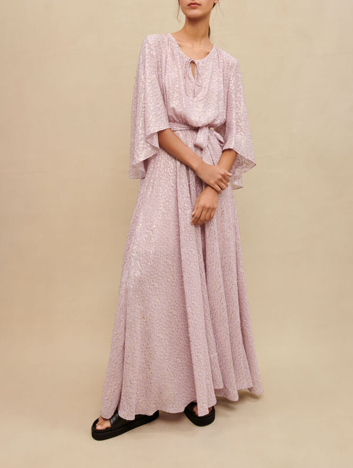 Robe longue brillante