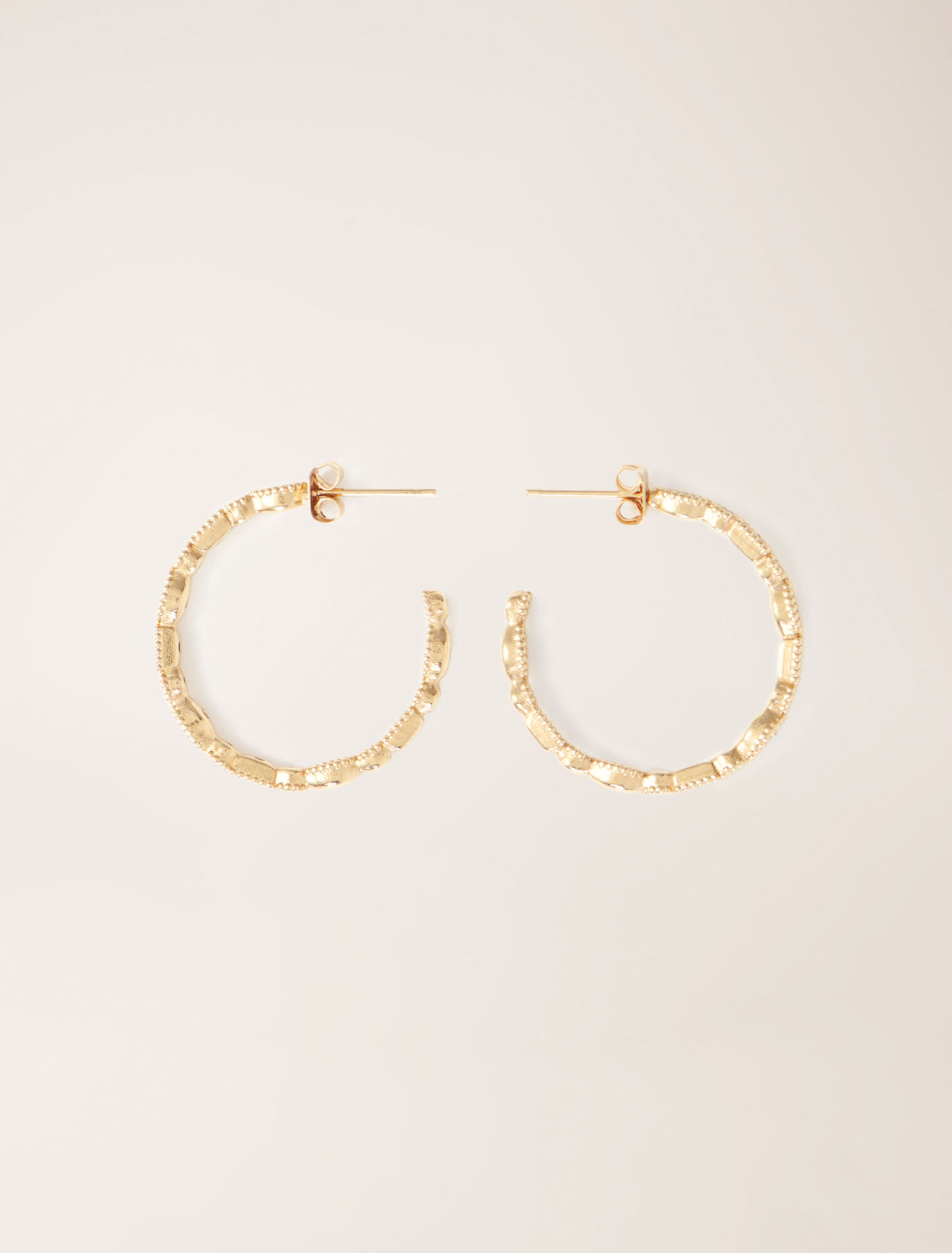Boucles d'oreilles créoles à strass