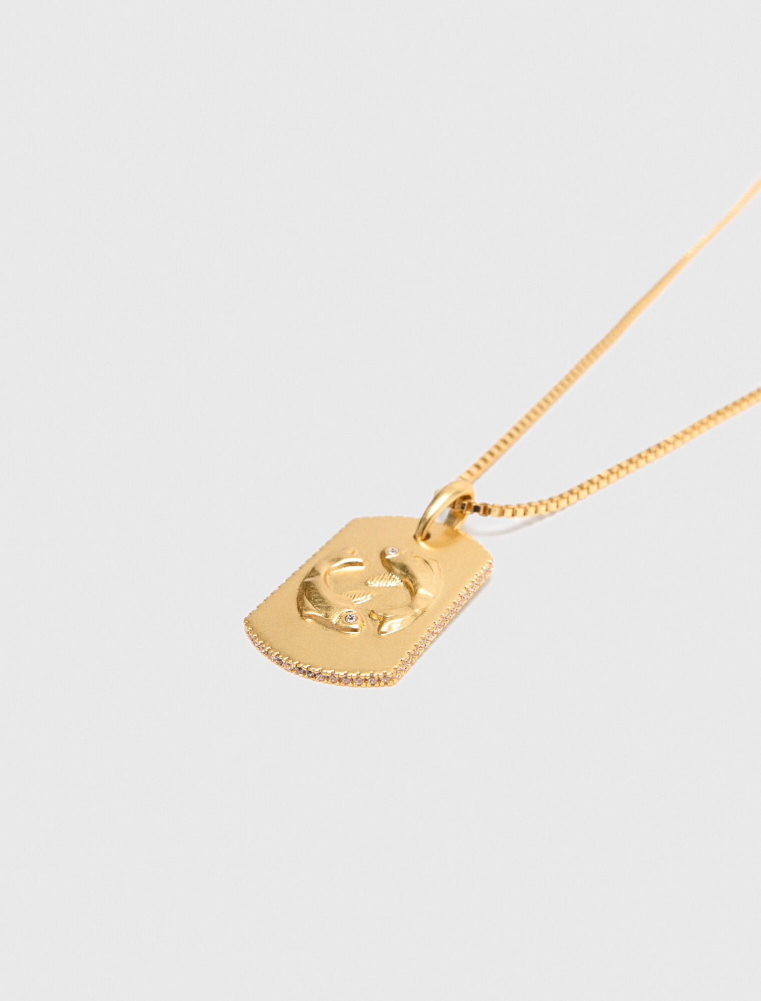 Collier plaque signe du zodiaque