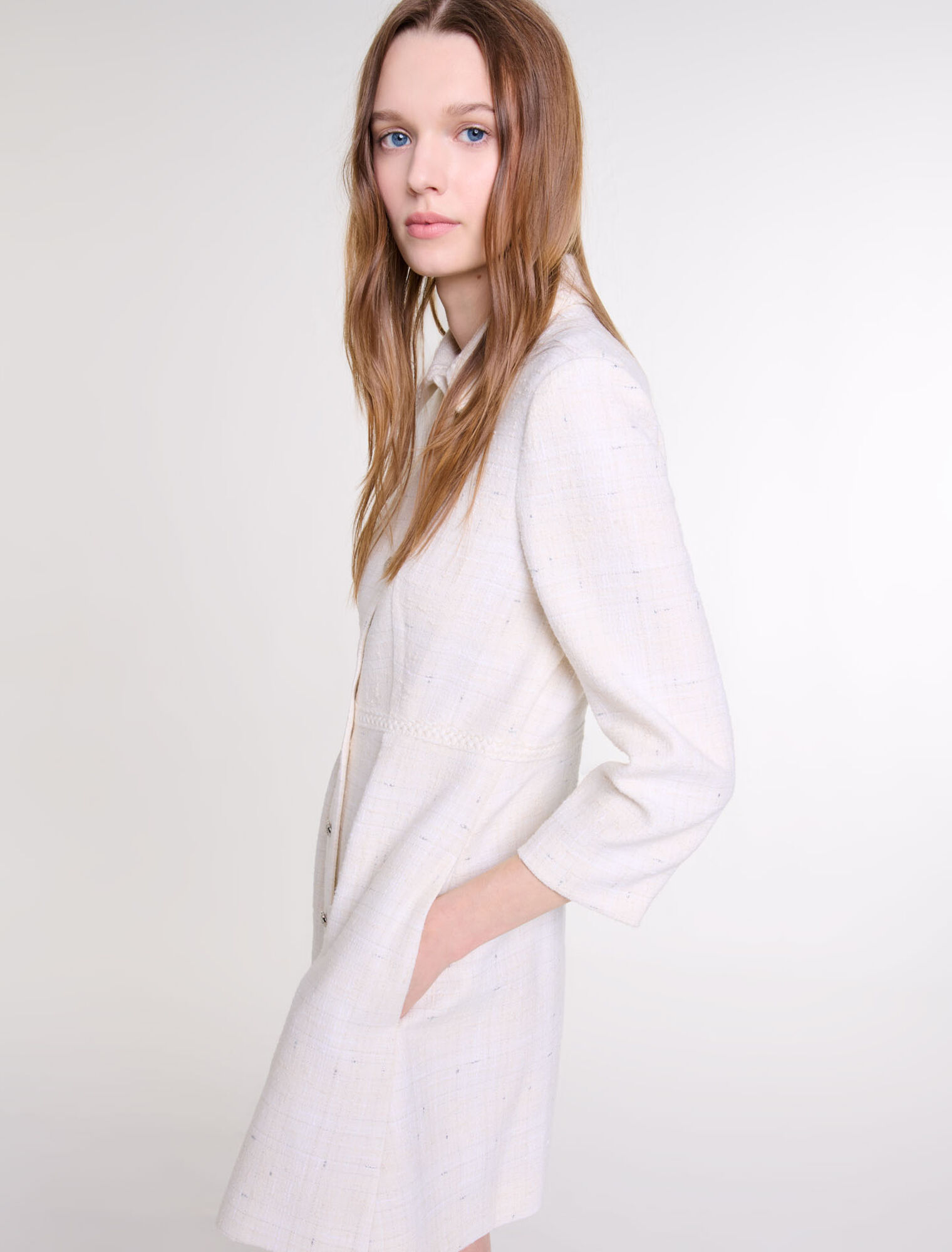 Robe courte en tweed