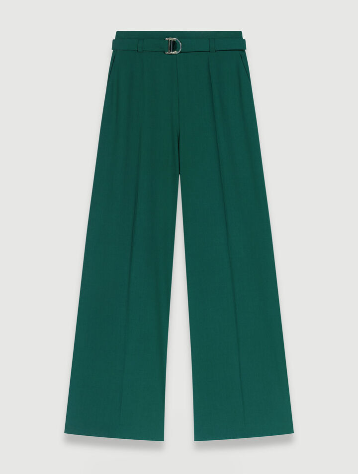 Pantalon de tailleur large