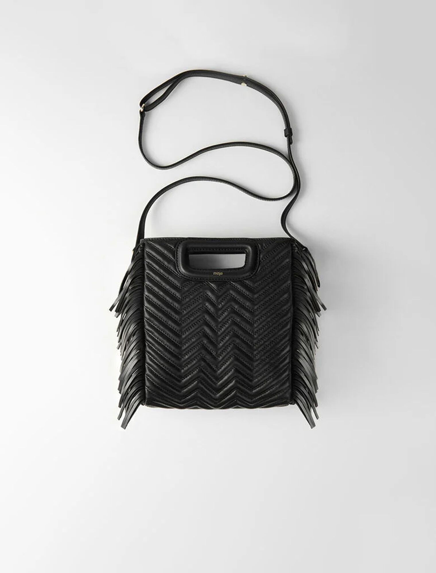Sac M en cuir à franges