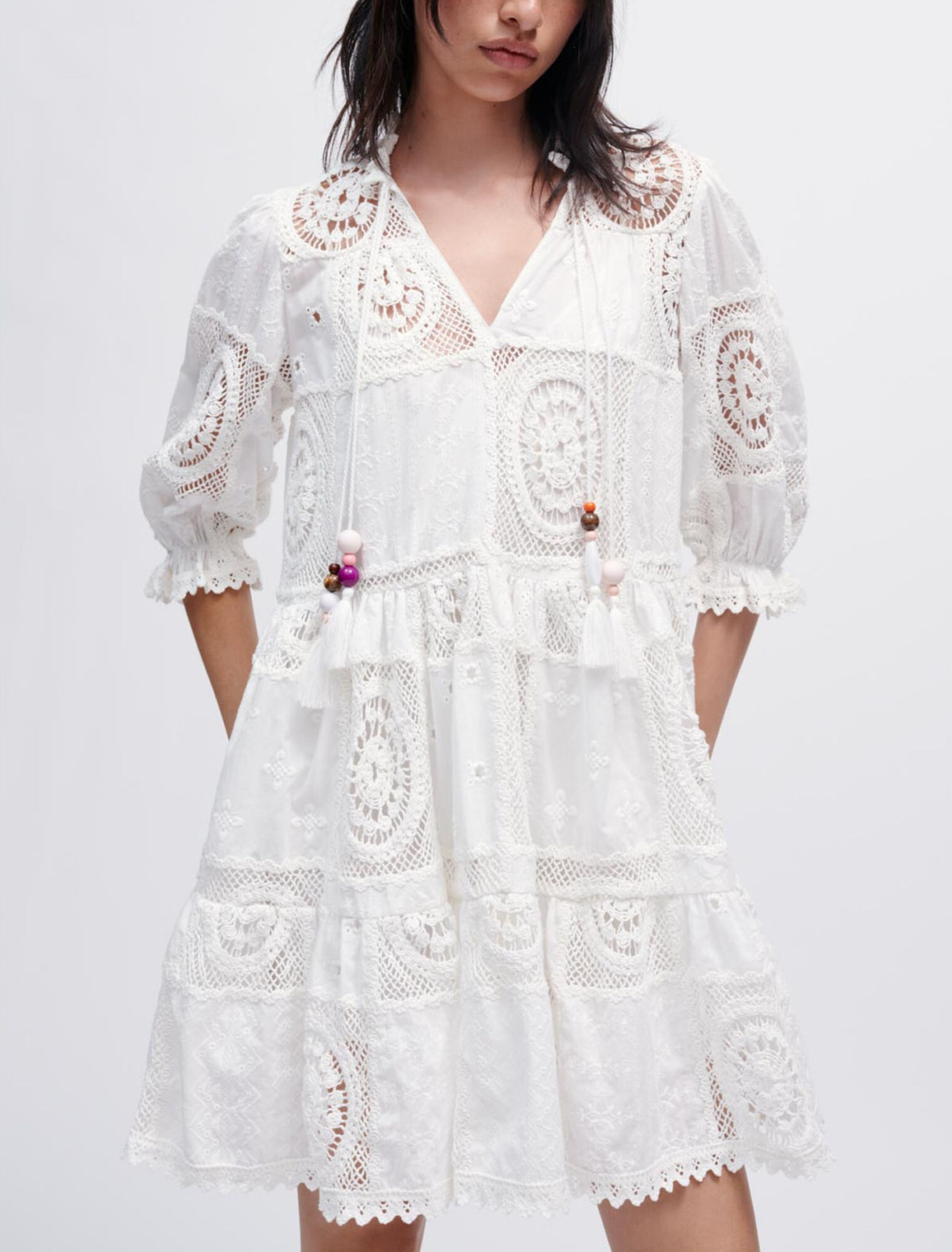 Robe en voile et crochet