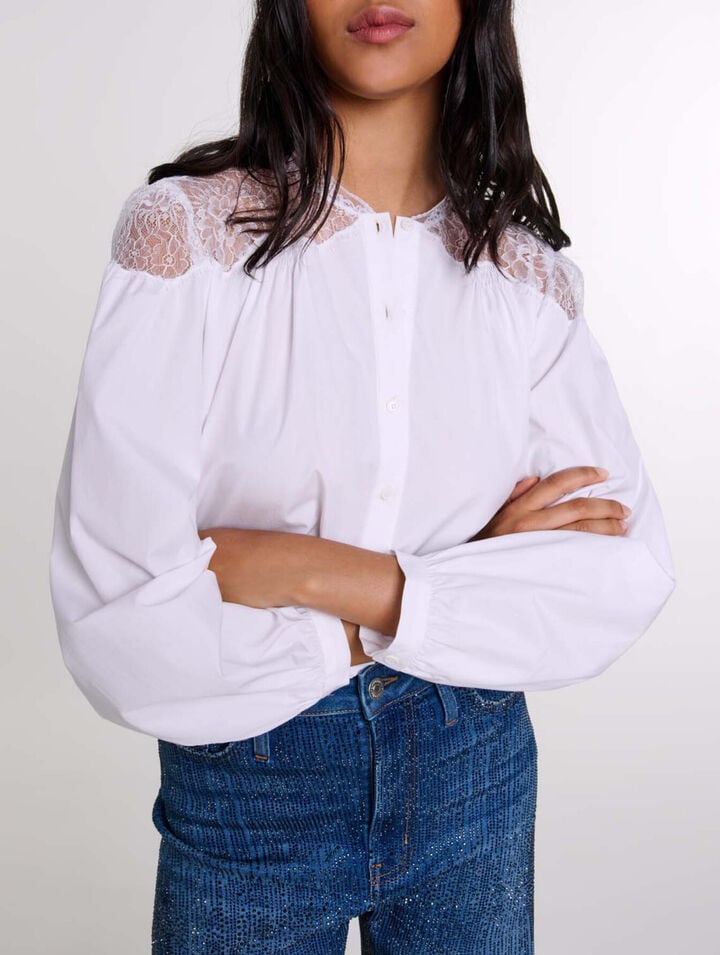 Chemise avec dentelle