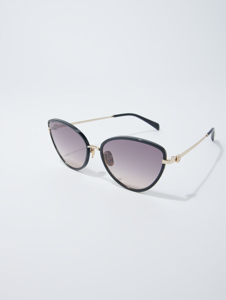 Metal cat eye glasses