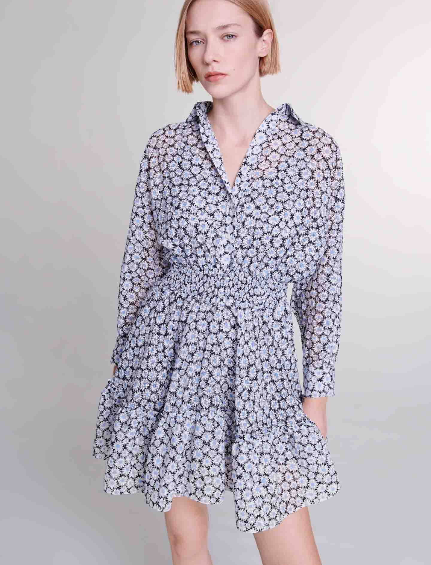 Maje robe fleurie clearance