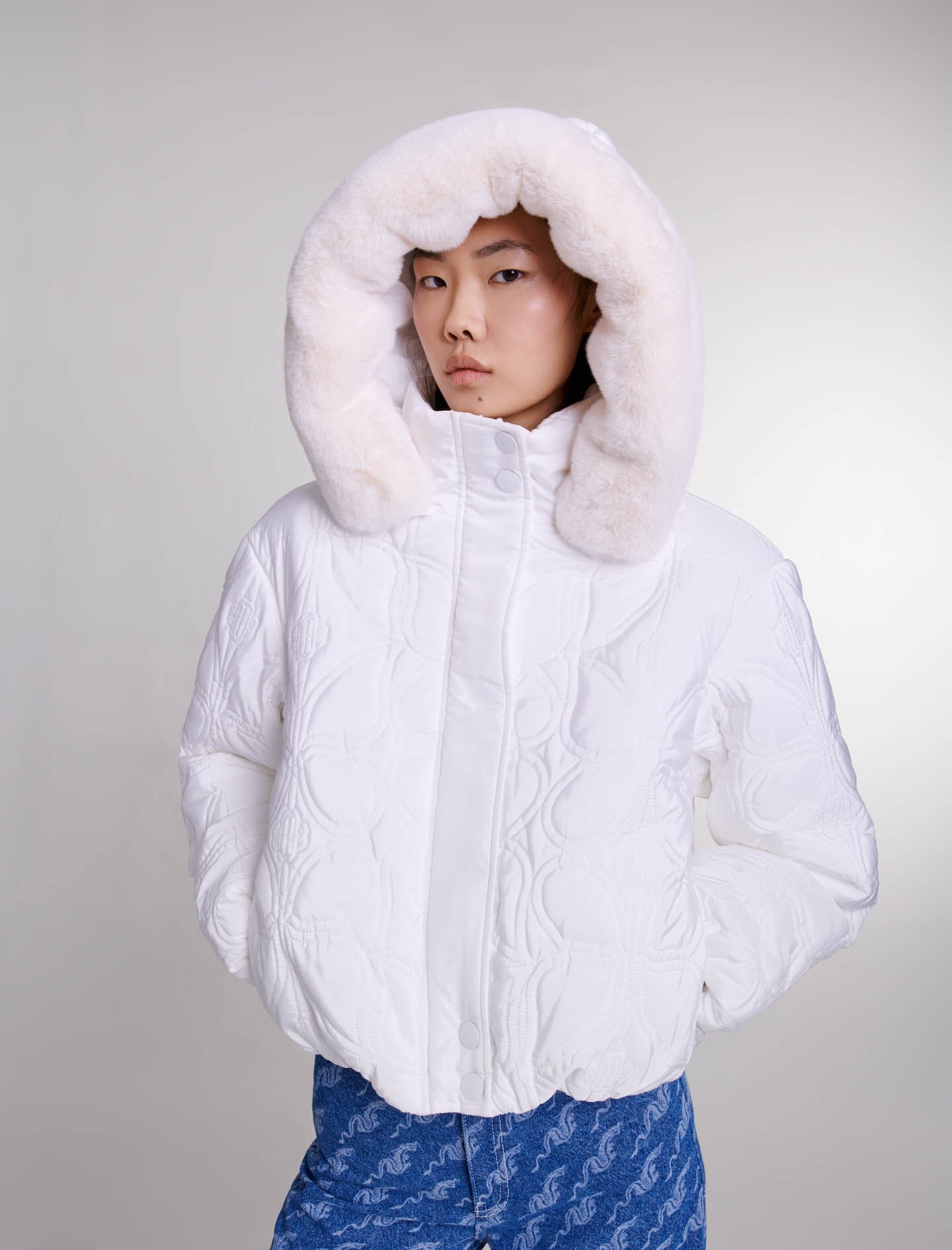 Maje puffer coat shop