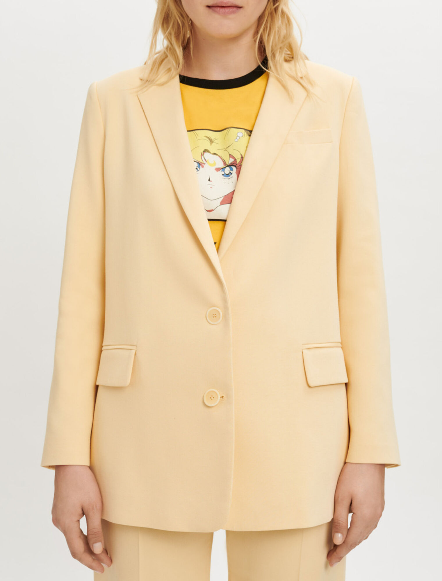Veste tailleur croisée et ample