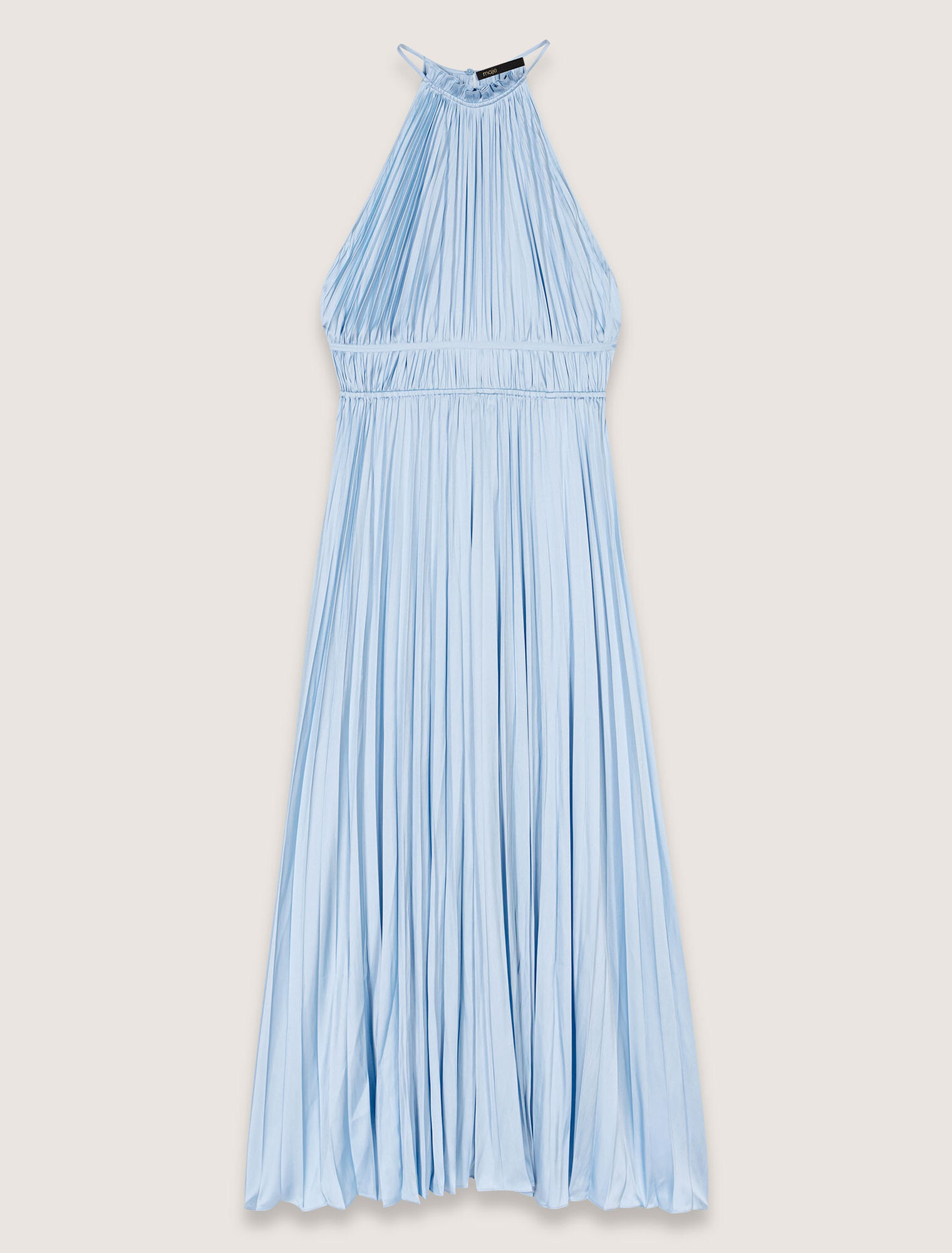 Robe longue plissée