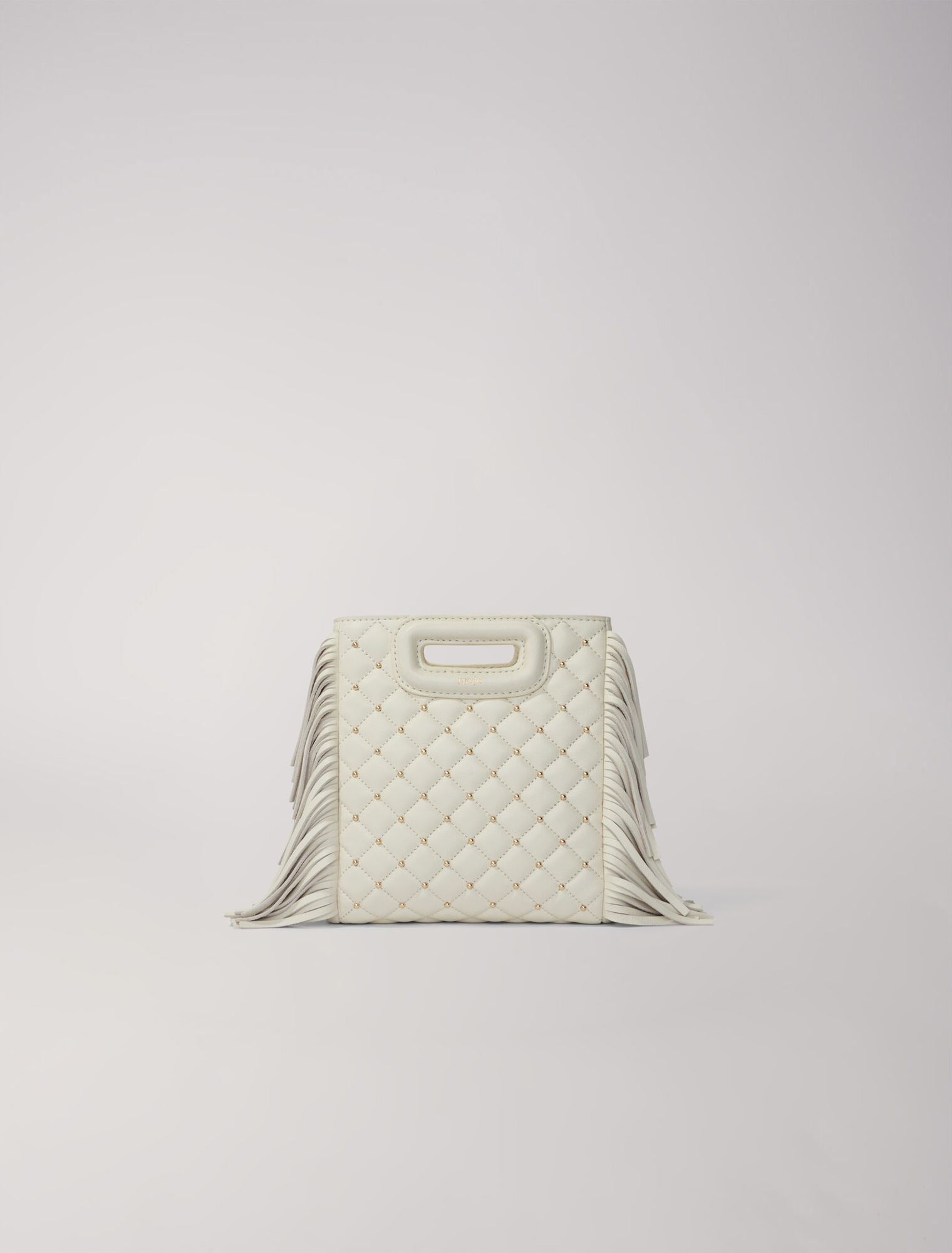 Sac M mini en cuir matelassé à studs
