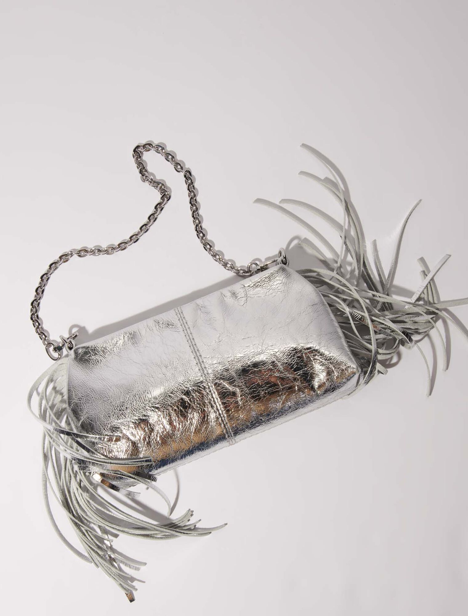 Miss M leather clutch bag