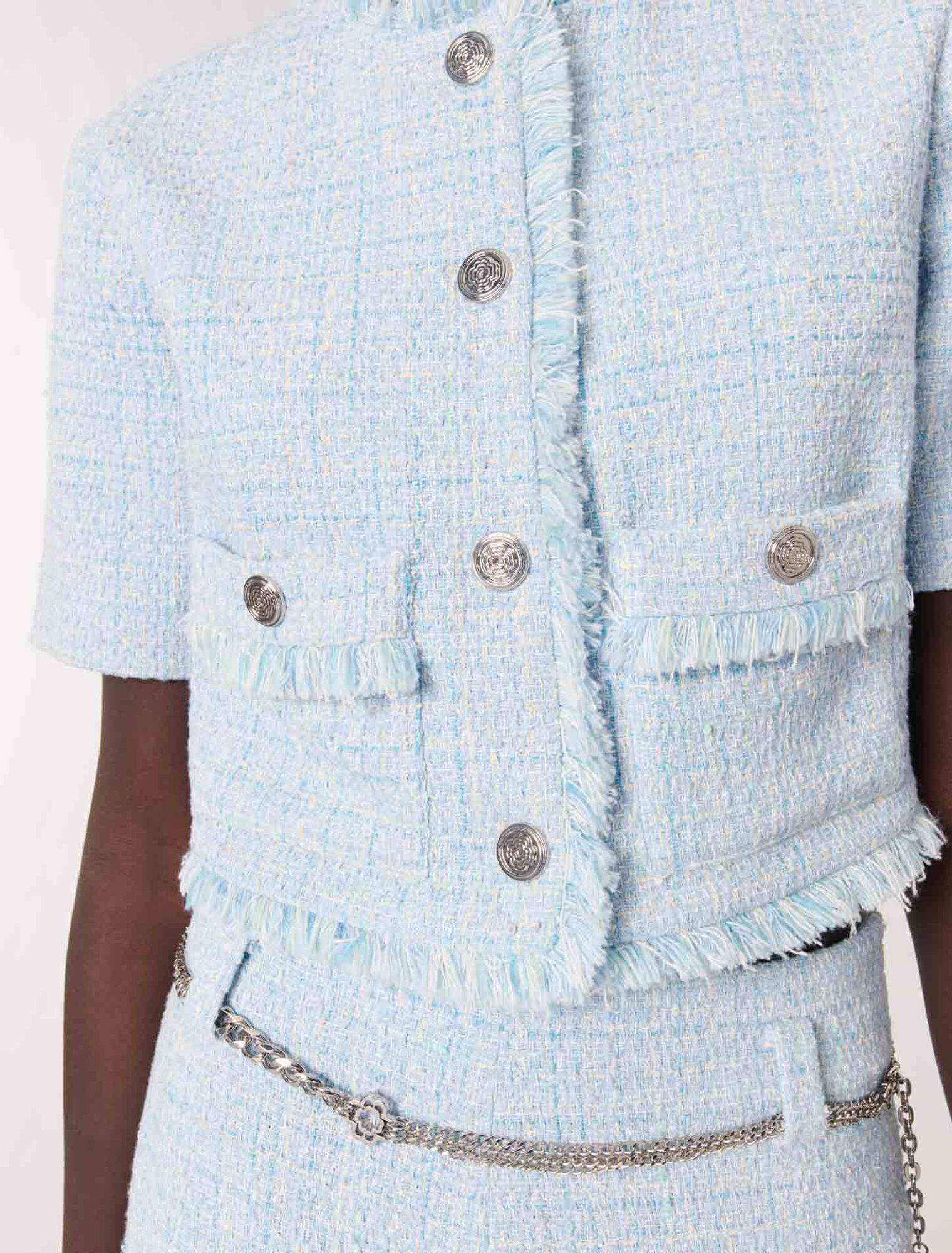 Veste courte en tweed