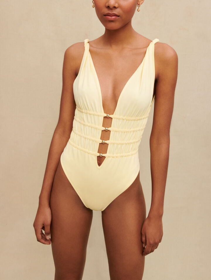 Openwork bodysuit