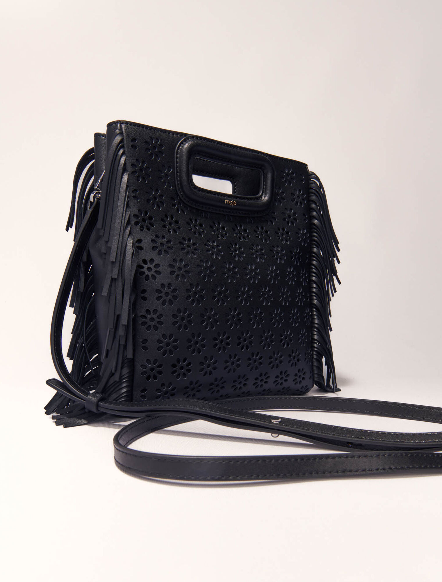Sac M en cuir perforé