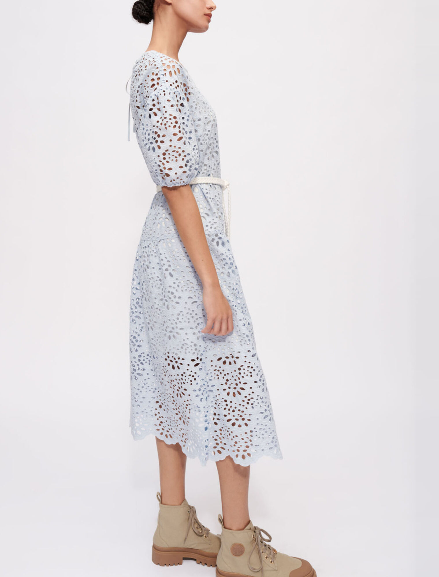 Robe en guipure dos nu