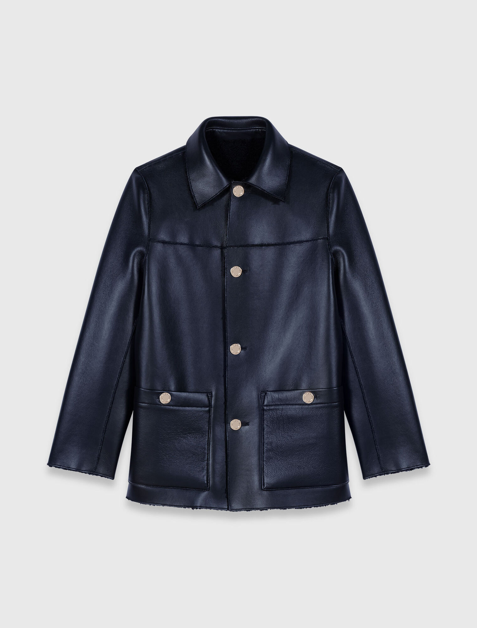 Faux shearling reversible