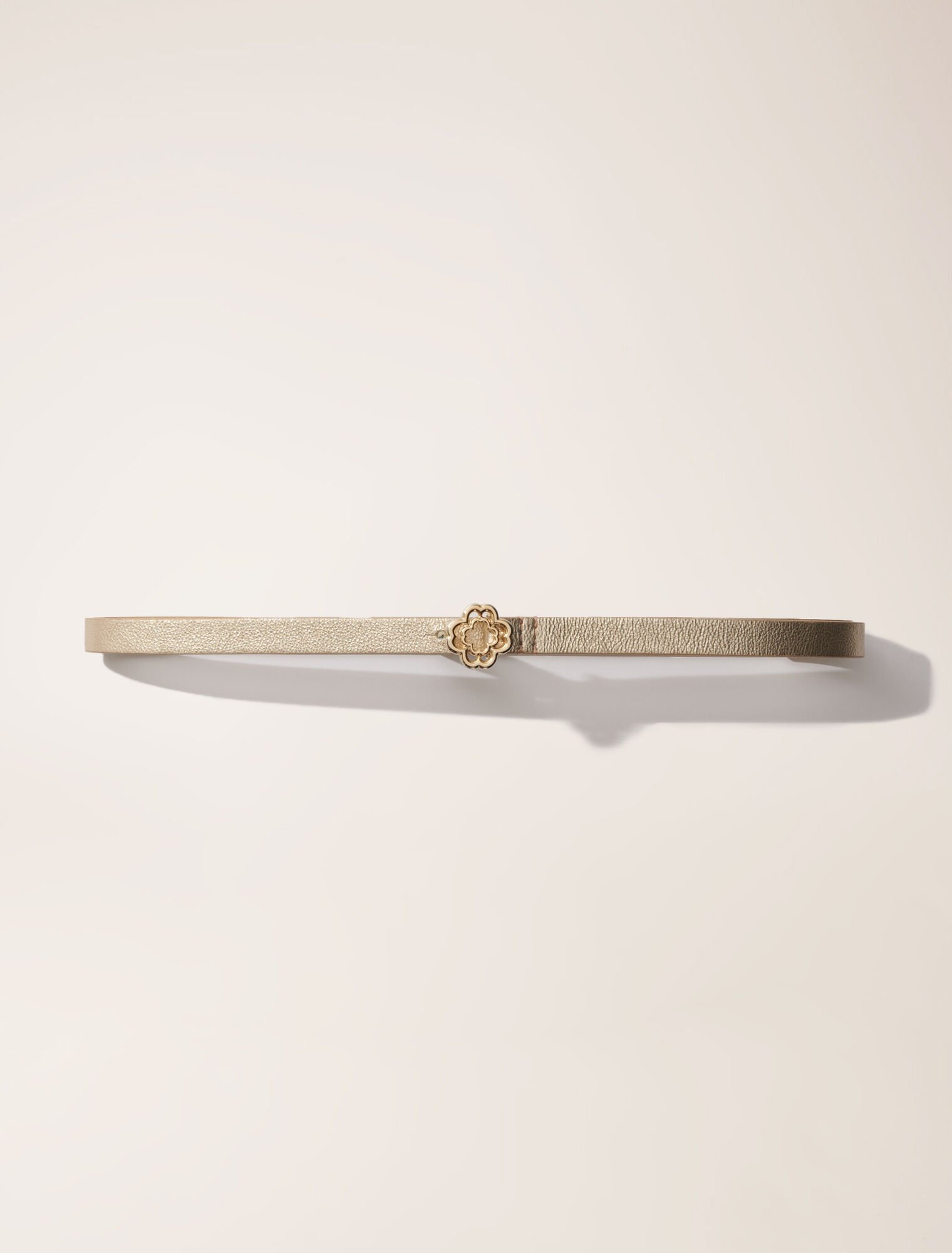 Slim belt with Clover buckle