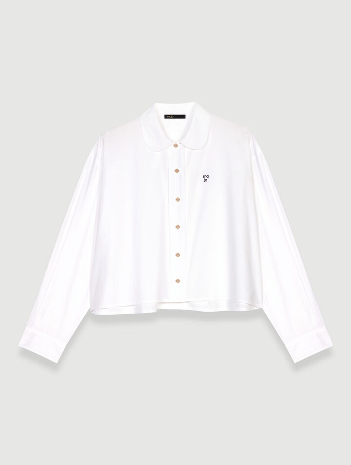Short cotton shirt