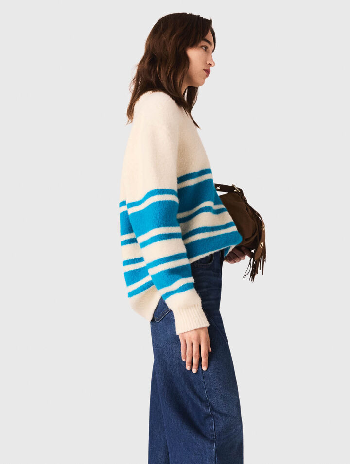 Oversized wool-blend jumper