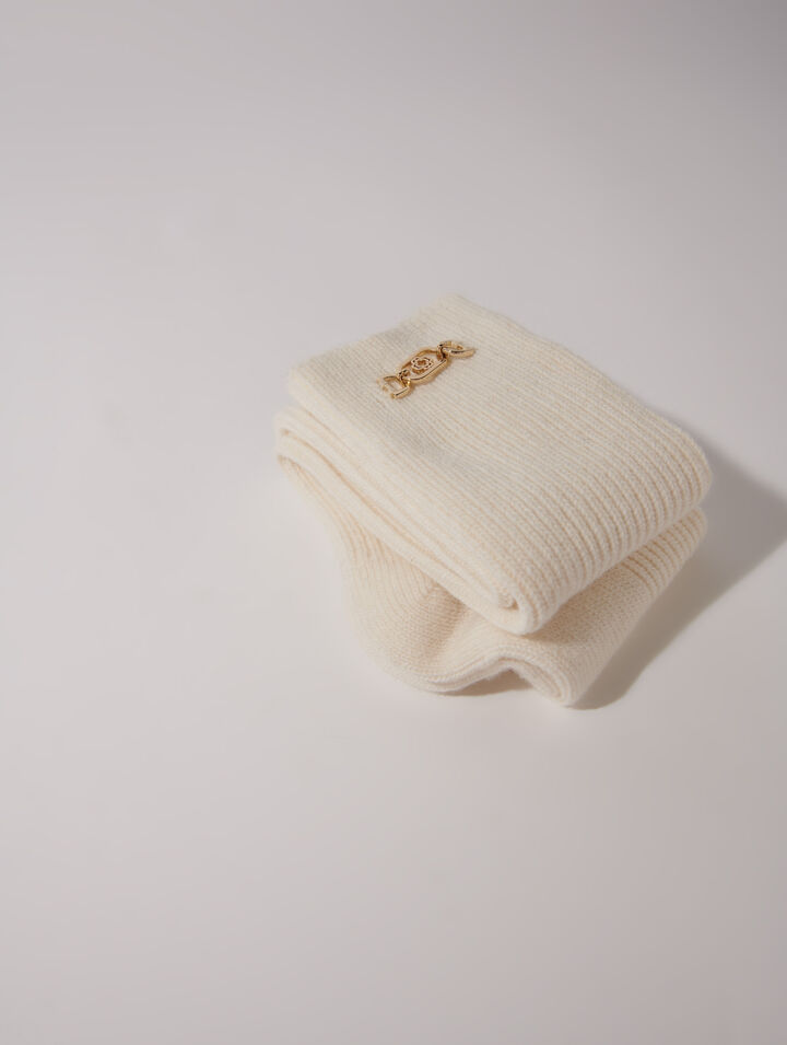 Chaussettes hautes en mix laine