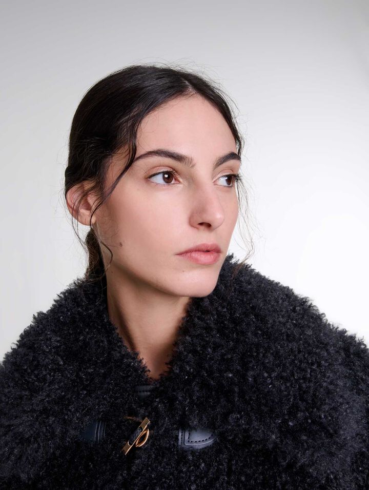 Manteau court en bouclette