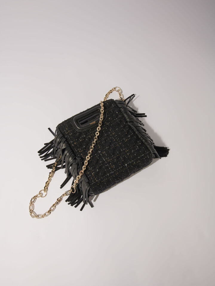 Sac M mini en tweed matelassé