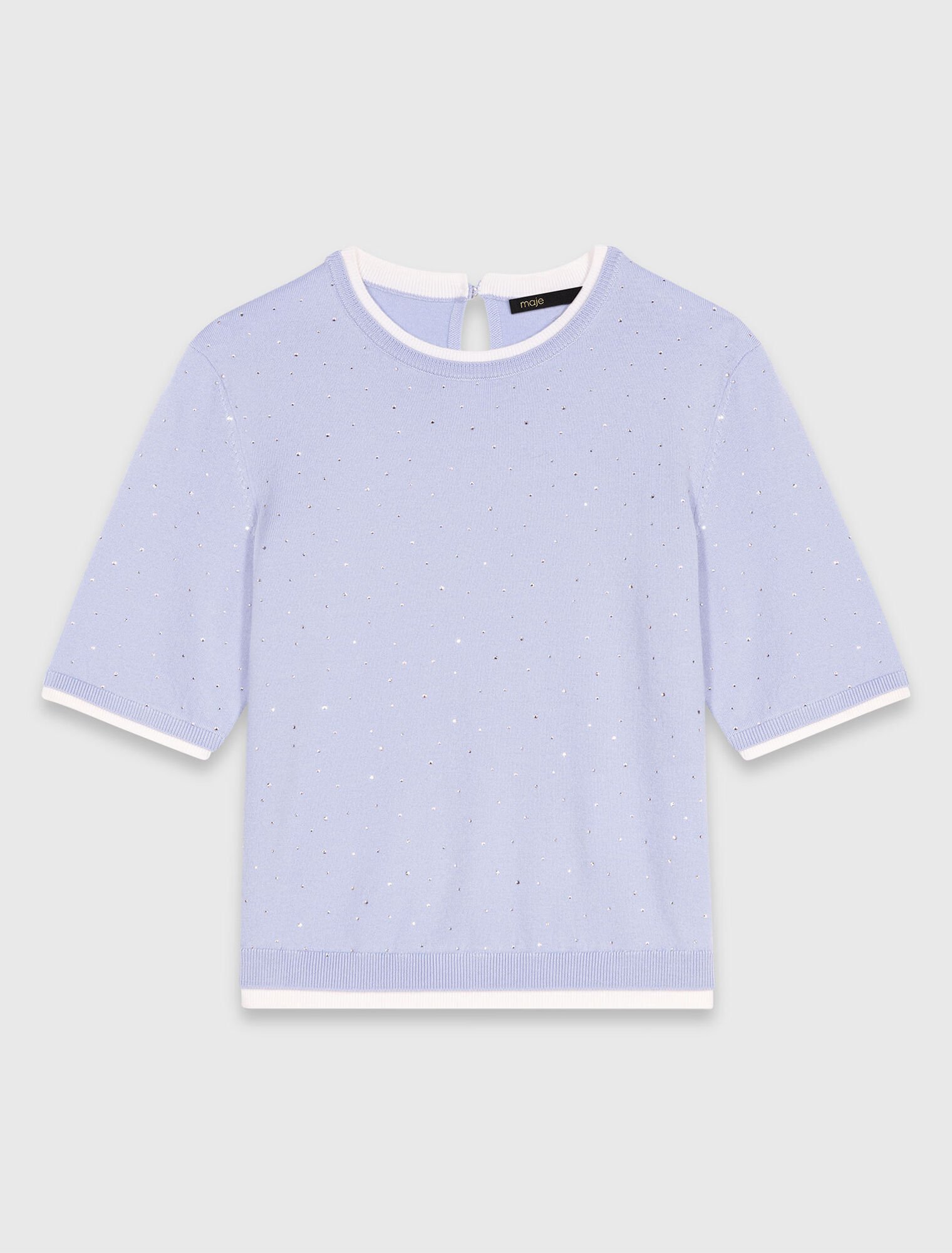 100% wool short-sleeve jumper