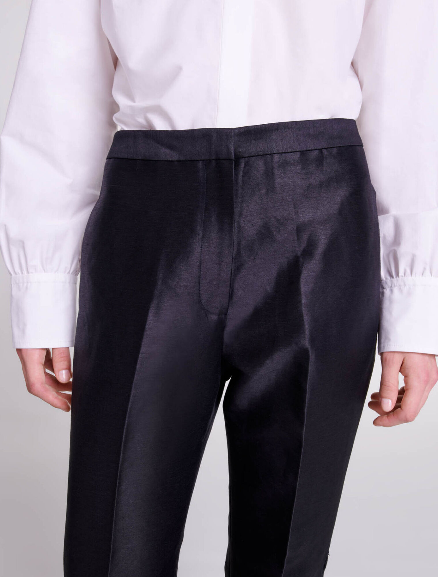 Pantalon évasé ajouré