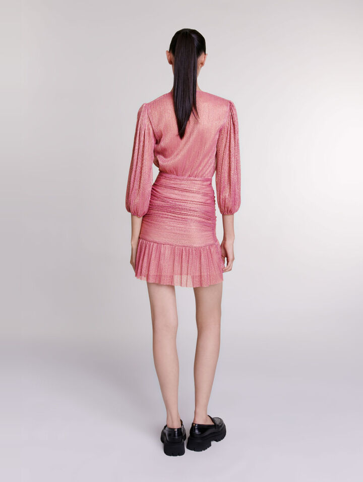 Short lamé dress