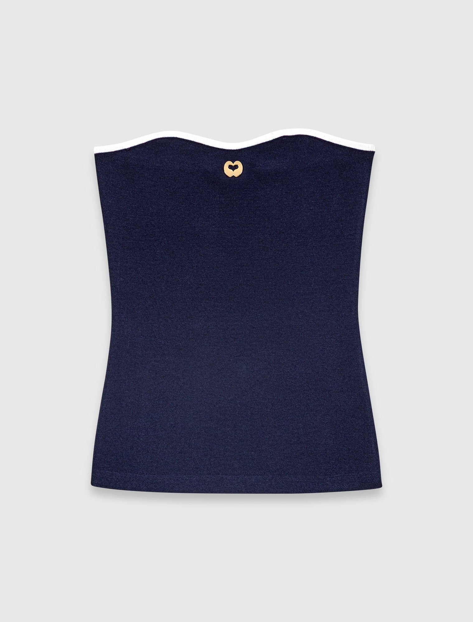 Bustier en maille contrast&eacute;e