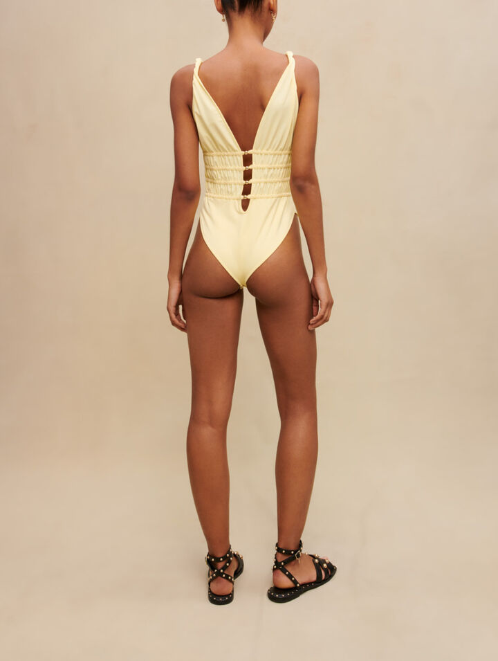 Openwork bodysuit