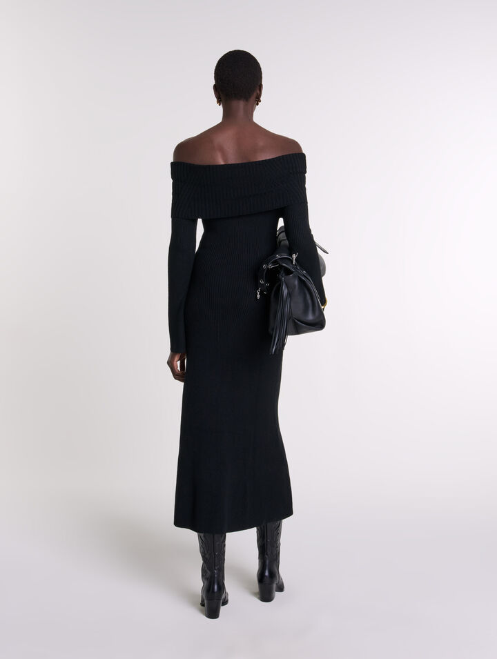 Robe longue en maille