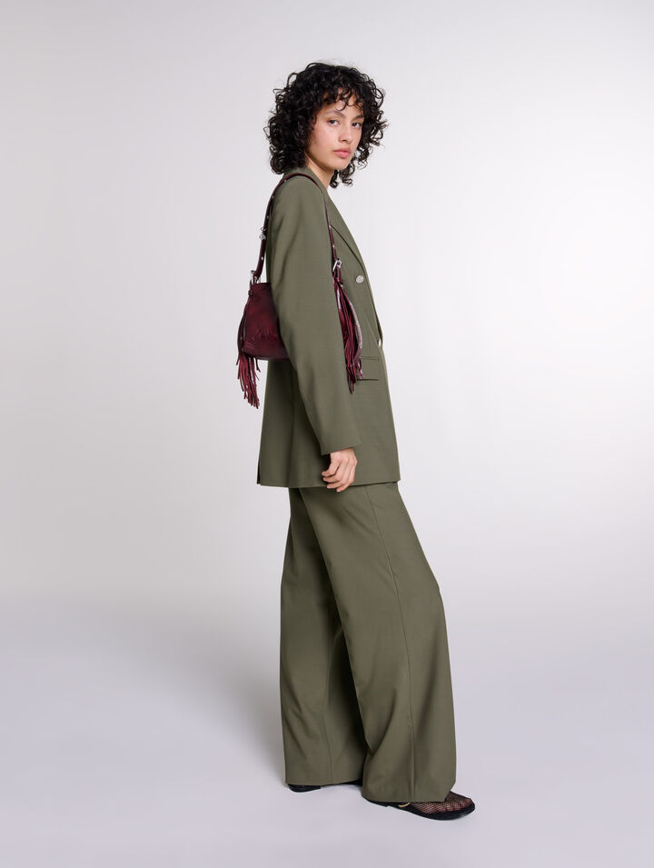 Pantalon de tailleur droit