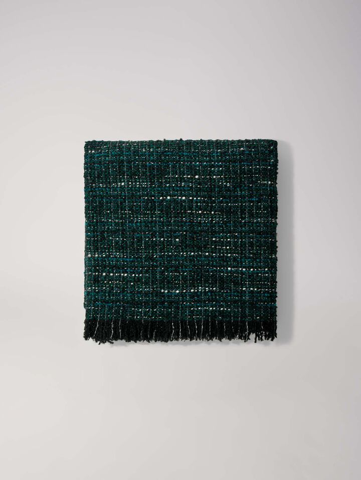 Poncho en tweed