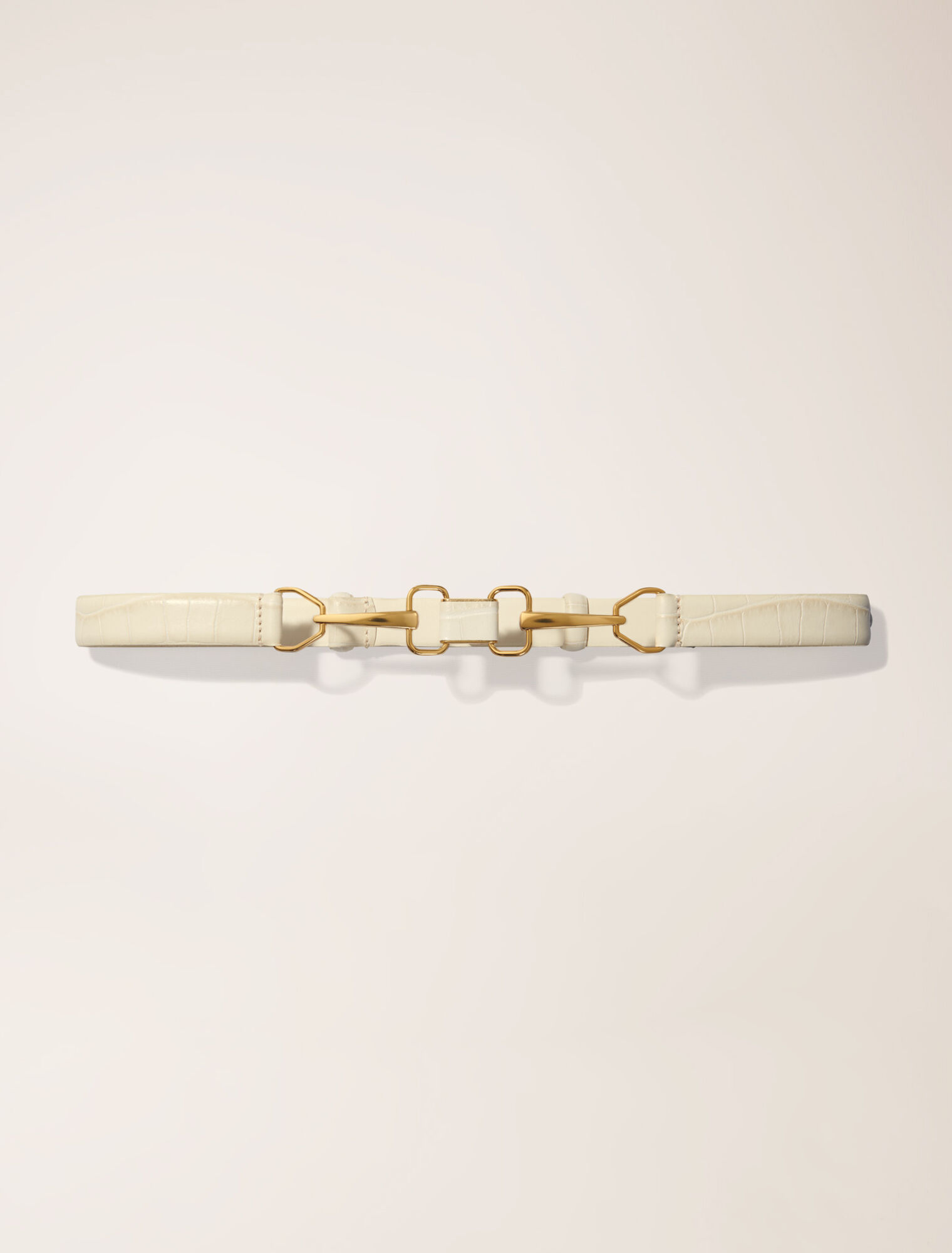 Ceinture en cuir et boucle mors