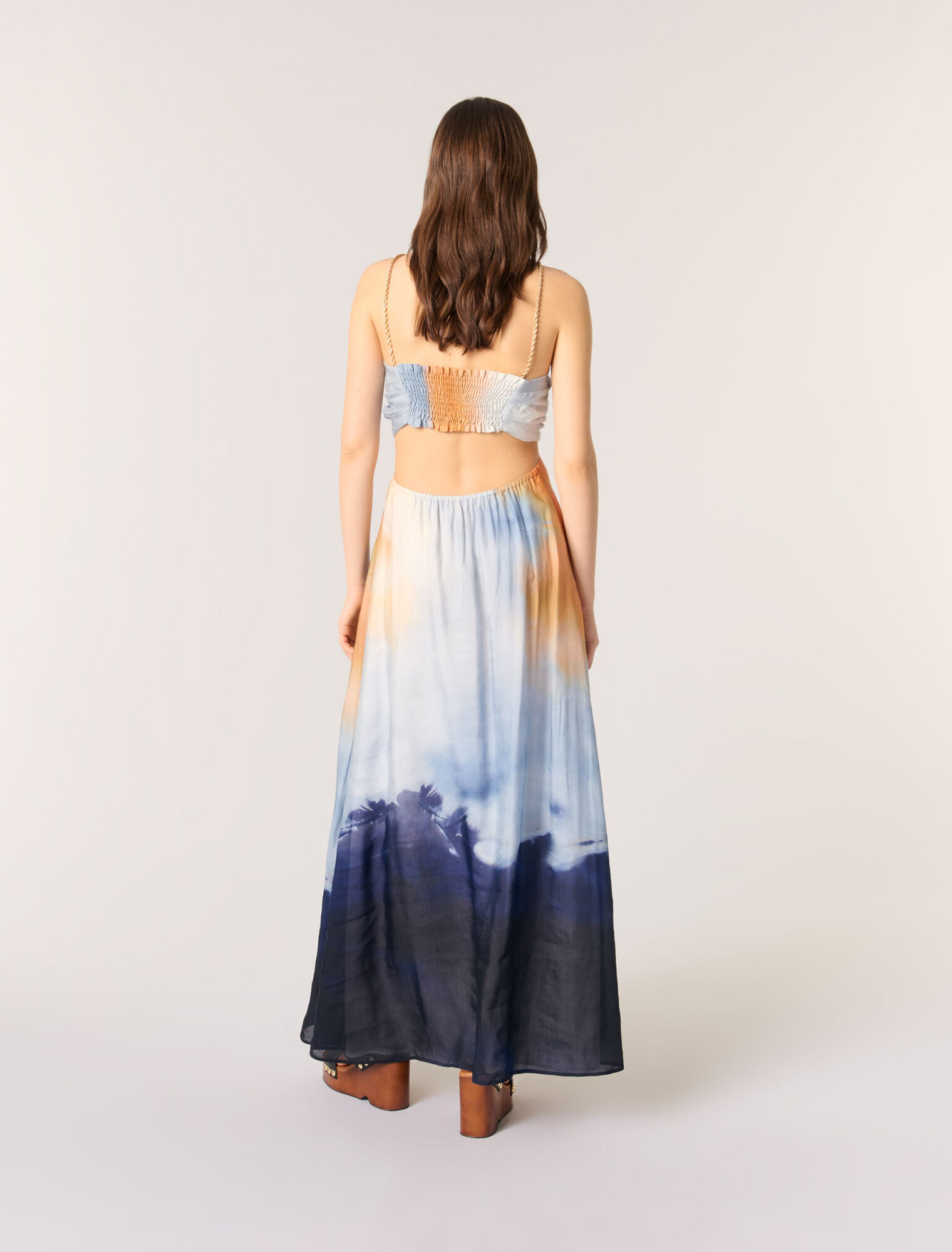 Tie-dye maxi dress