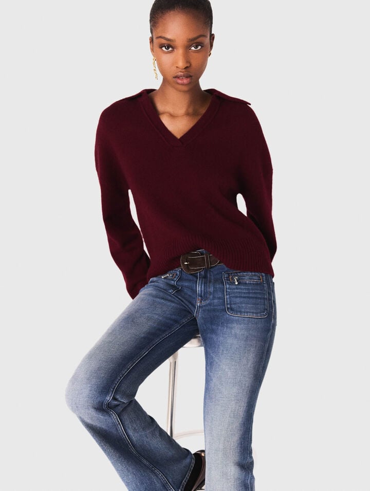 Wool-blend jumper