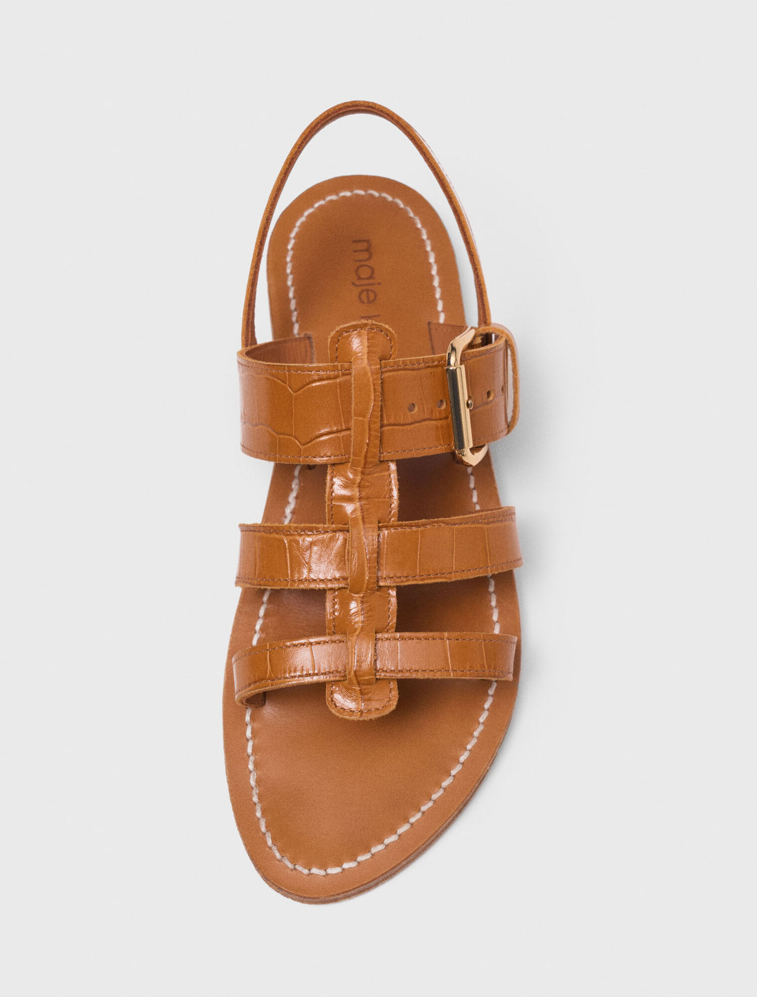 Sandales plates en cuir K.Jacques