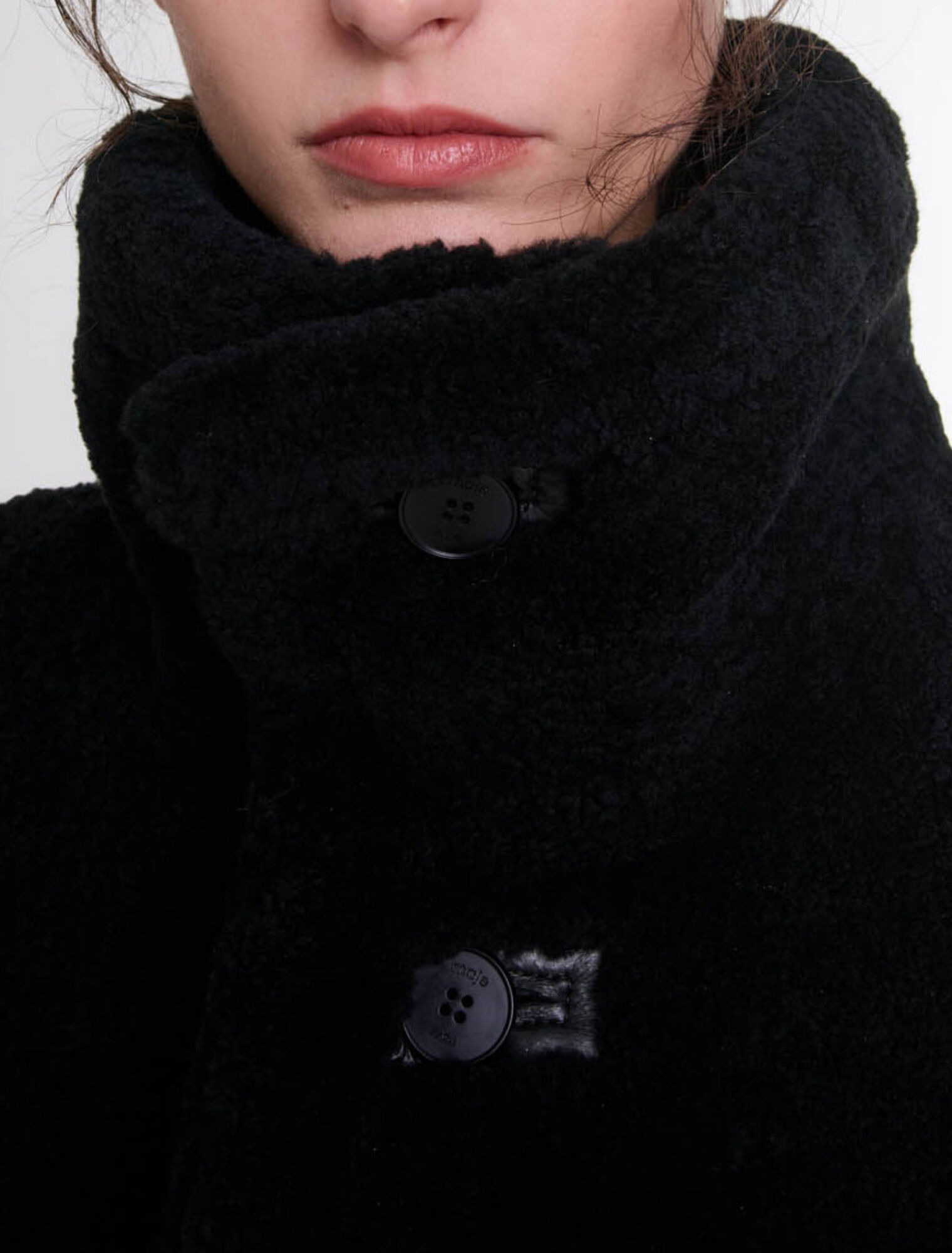 Reversible leather coat