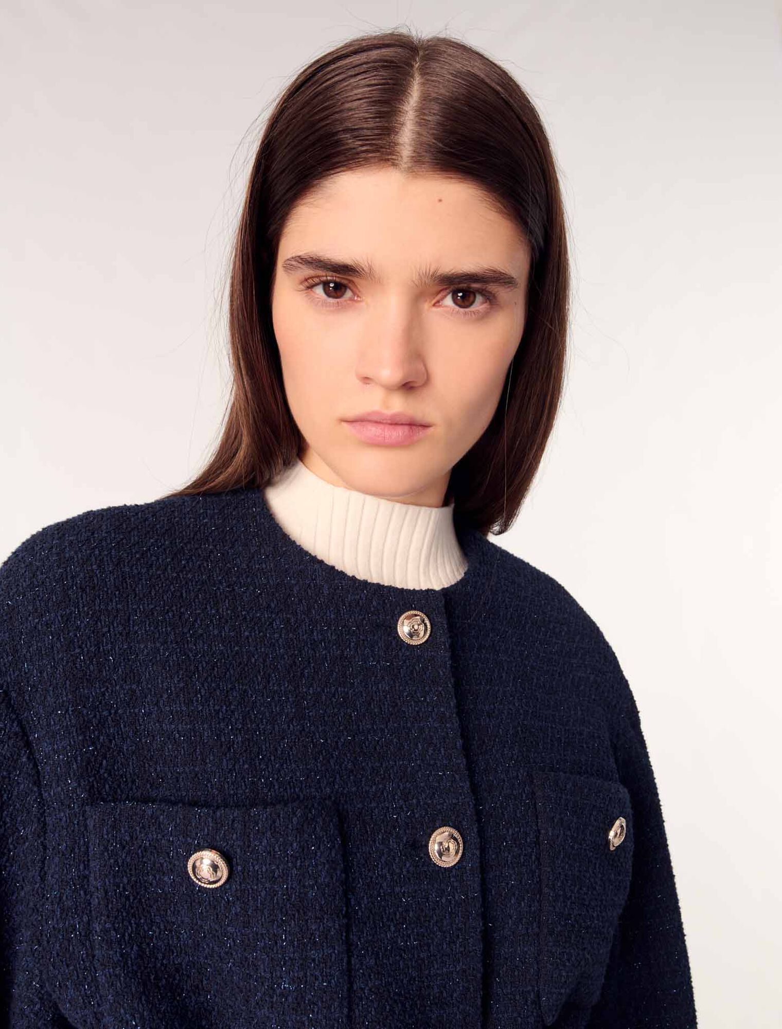 Veste 4 poches en tweed