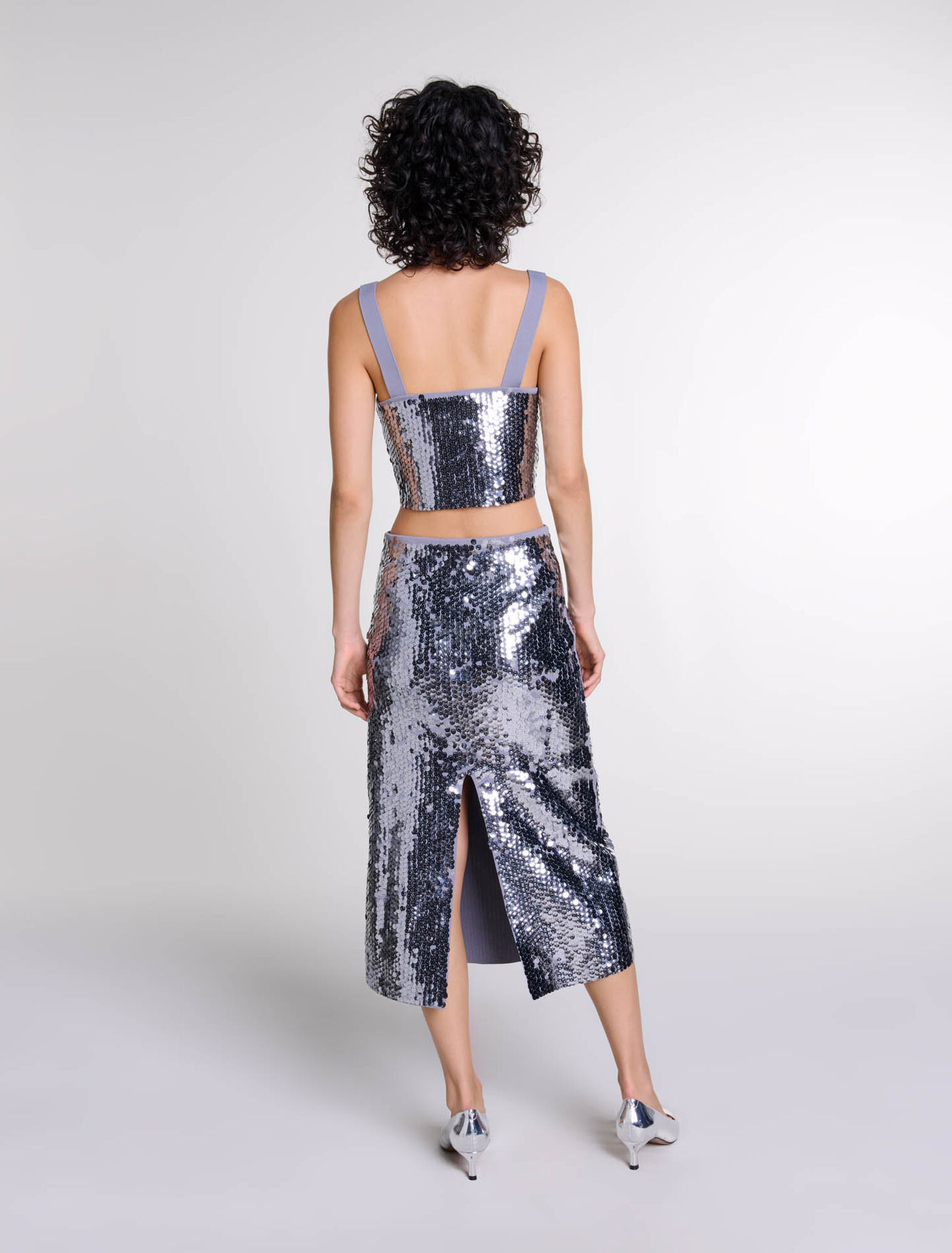 Top en maille ornée de sequins
